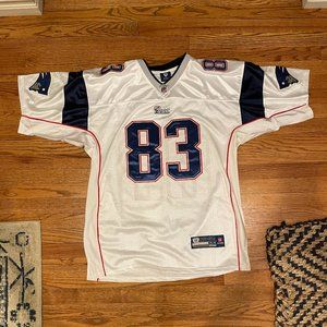 NWT REEBOK ON FIELD White Wes Walker Jersey #83 SZ 54